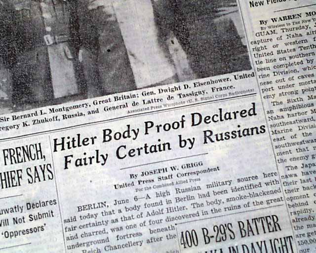 Adolf Hitler Death Mystery