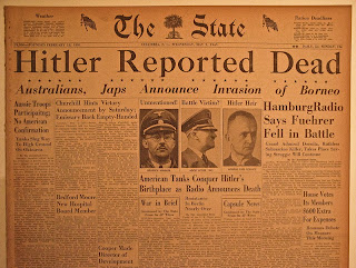 Adolf Hitler Death Newspaper