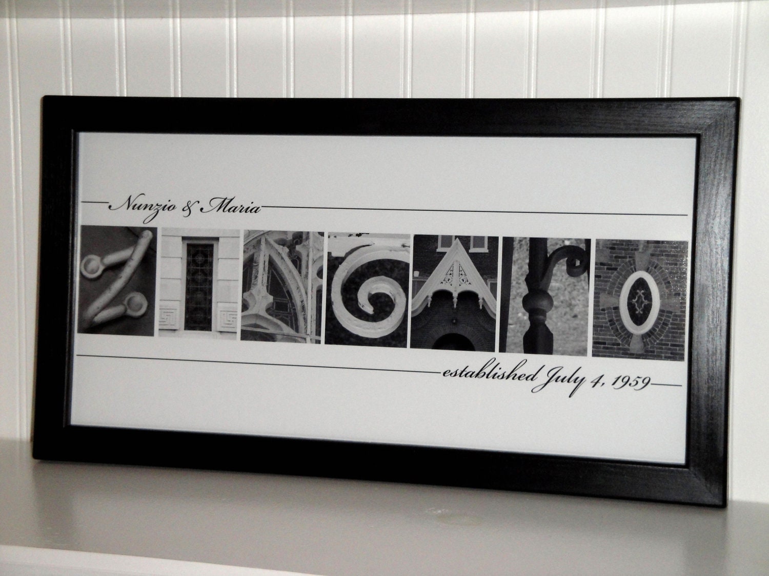 Alphabet Photography Framed Art