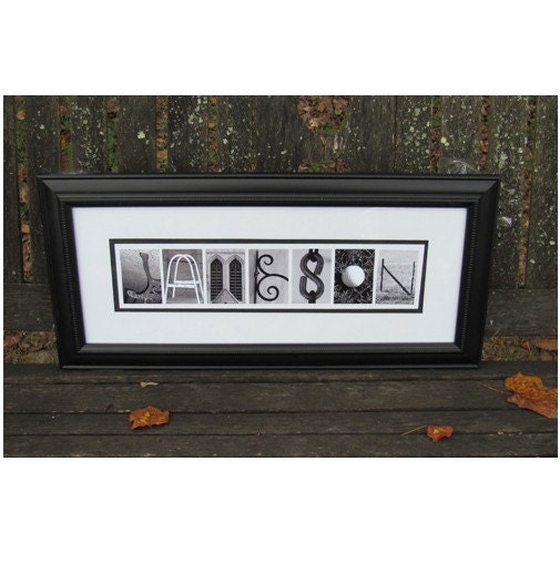 Alphabet Photography Framed Art