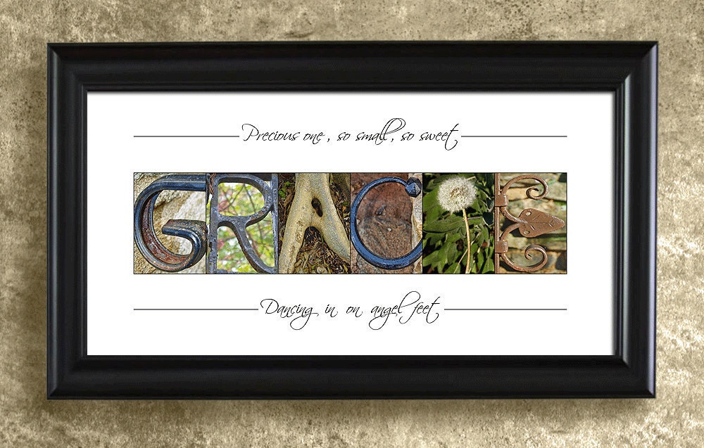 Alphabet Photography Framed Art