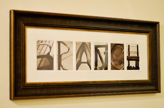 Alphabet Photography Framed Art