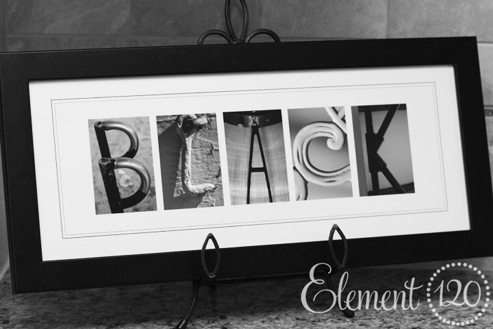 Alphabet Photography Framed Art