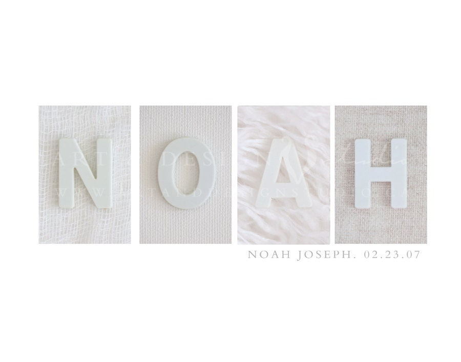 Alphabet Photography Name Art