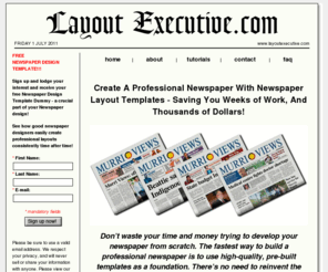 Blank Newspaper Layout Template