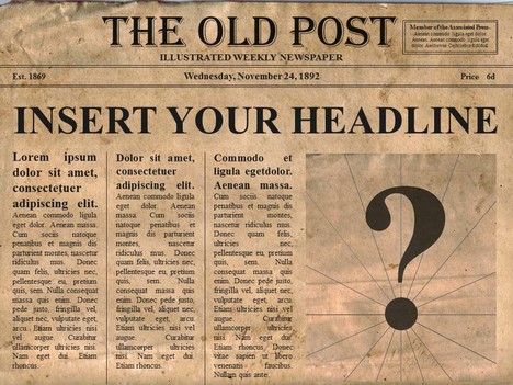 Blank Newspaper Template For Kids