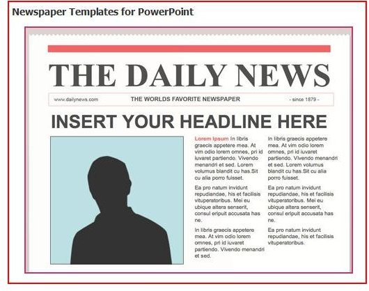 Blank Newspaper Template For Kids Free