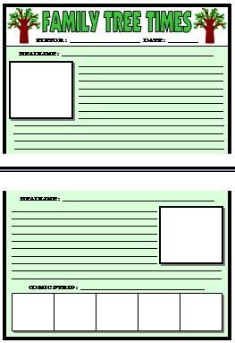 Blank Newspaper Template For Kids Pdf