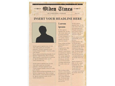 Blank Newspaper Template For Word