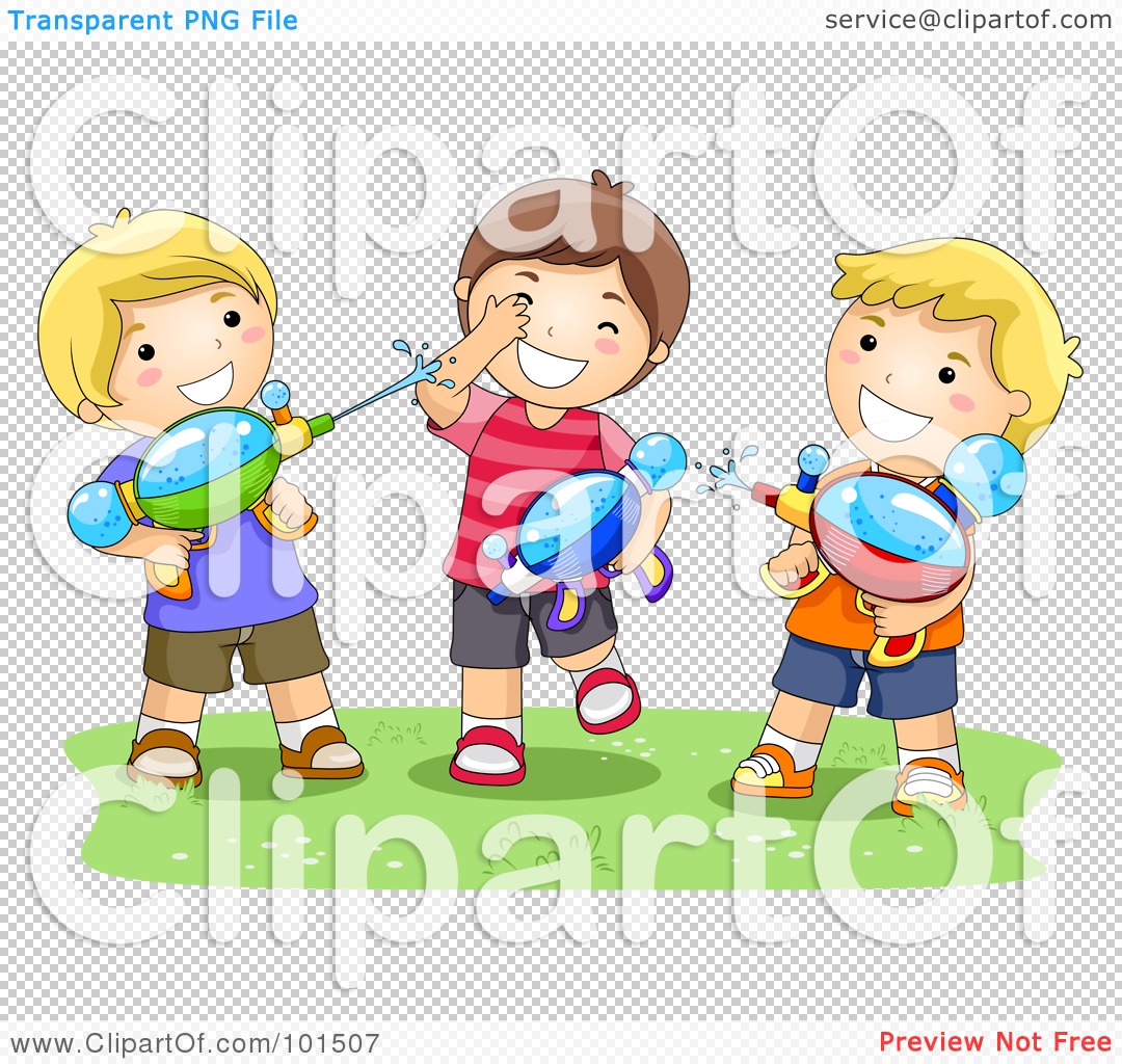 Children Playing In The Park Clipart