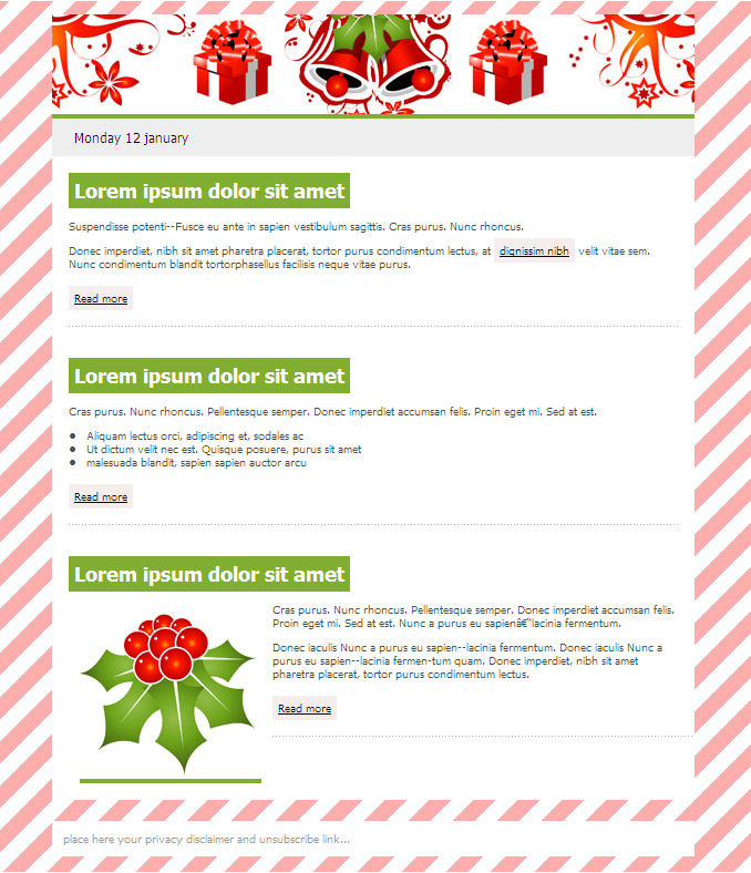 Christmas Newsletter Templates Free