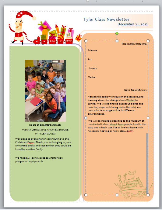 Christmas Newsletter Templates Free