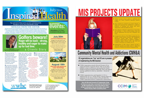 Corporate Newsletter Design Samples