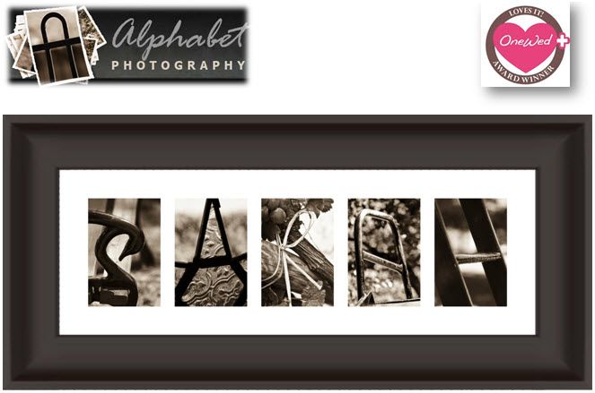 Customized Alphabet Photo Art