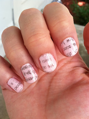 Diy Newspaper Nails