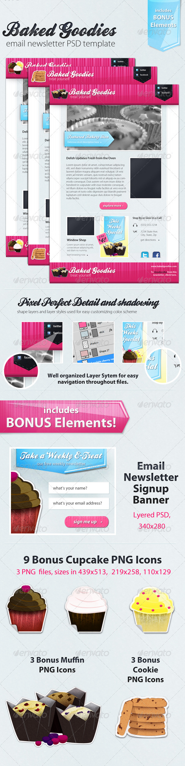 Email Newsletter Templates Psd