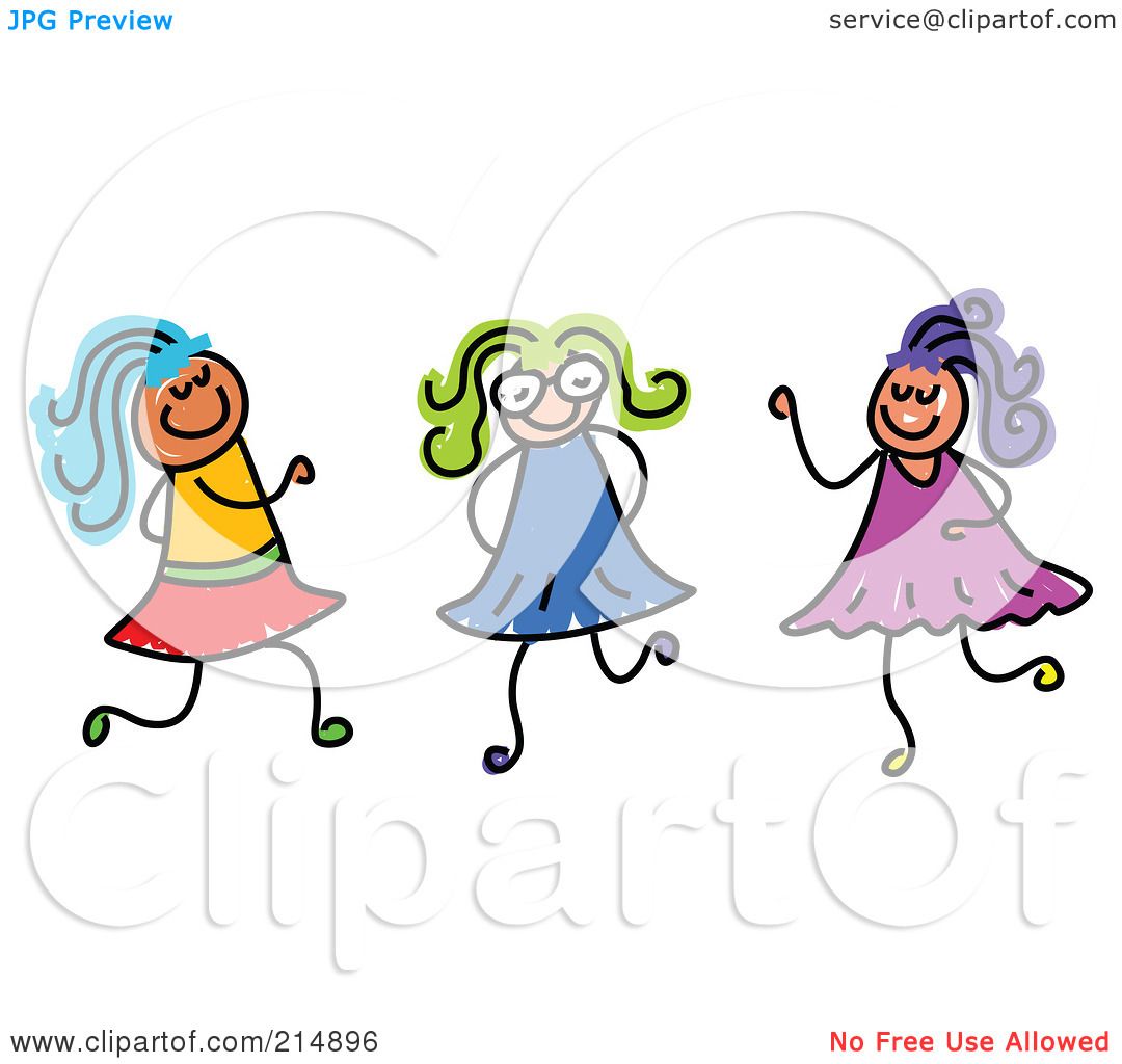 Free Clipart Children Playing Together