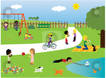 Free Clipart Children Playing Together