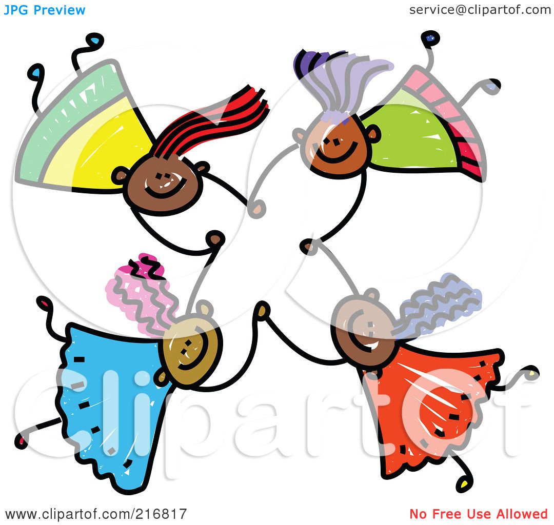 Free Clipart Children Playing Together