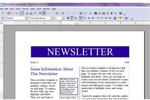 Free Email Newsletter Templates For Word