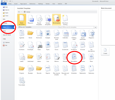 Free Newsletter Templates For Word 2010