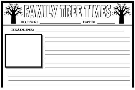 Free Printable Blank Newspaper Template For Kids