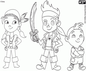 Free Printable Jake And The Neverland Pirates Coloring Pages