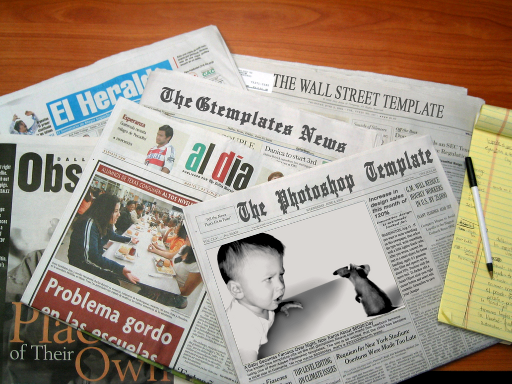 Front Page Newspaper Templates Free