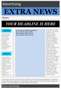 Front Page Newspaper Templates Free