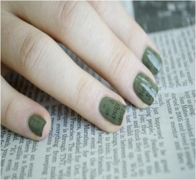 How To Do Newspaper Nails With Nail Polish Remover