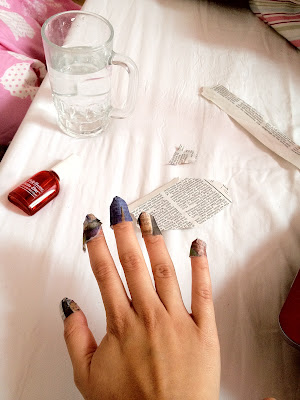 How To Do Newspaper Nails With Nail Polish Remover