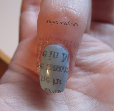 How To Do Newspaper Nails With Nail Polish Remover