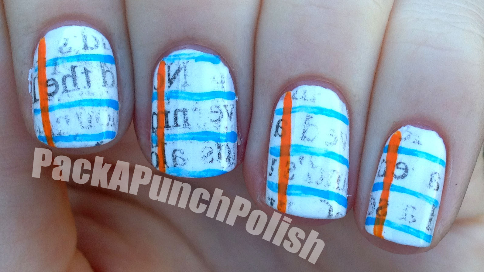 How To Do Newspaper Nails With Printer Paper