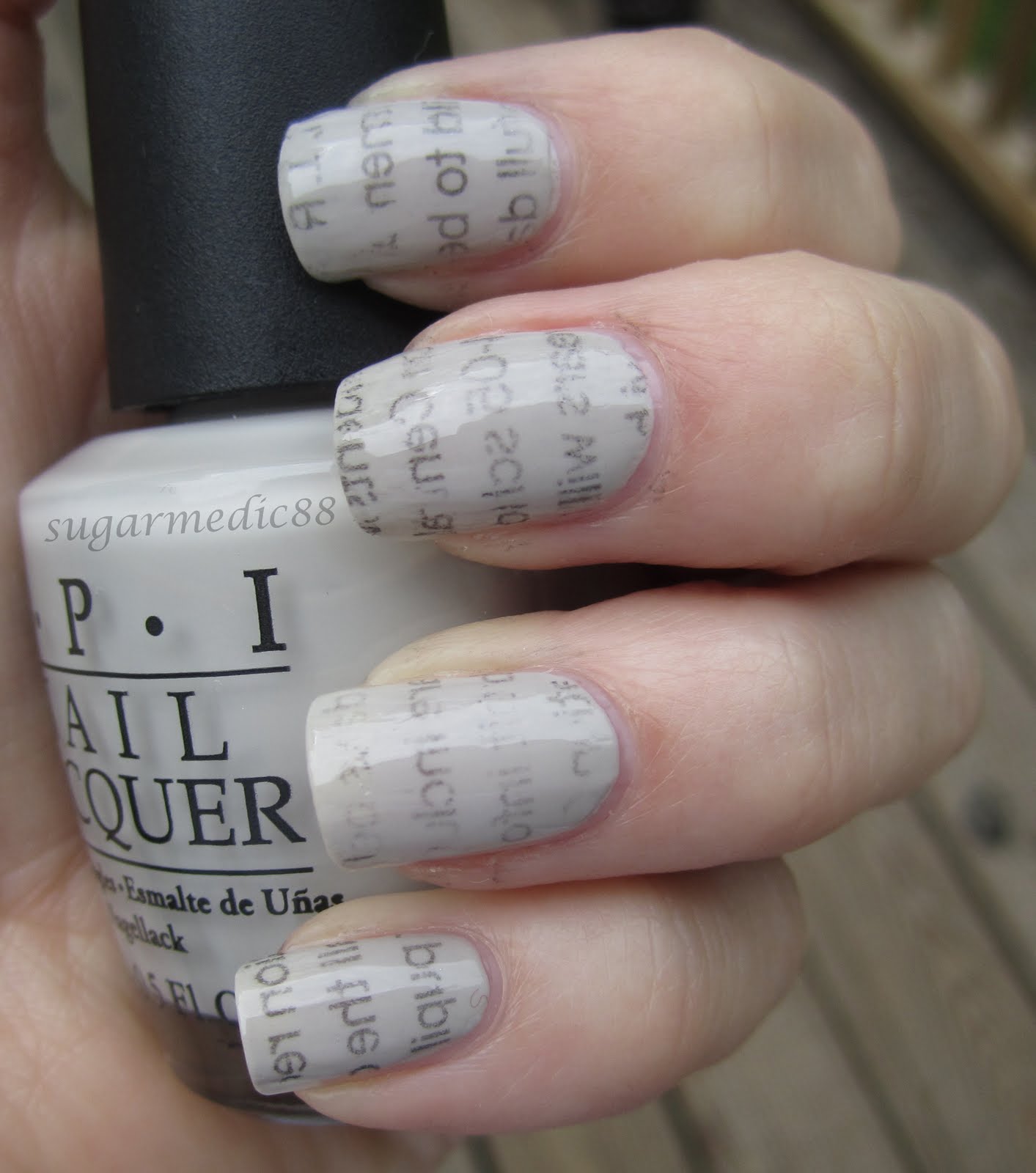 How To Do Newspaper Nails With Printer Paper