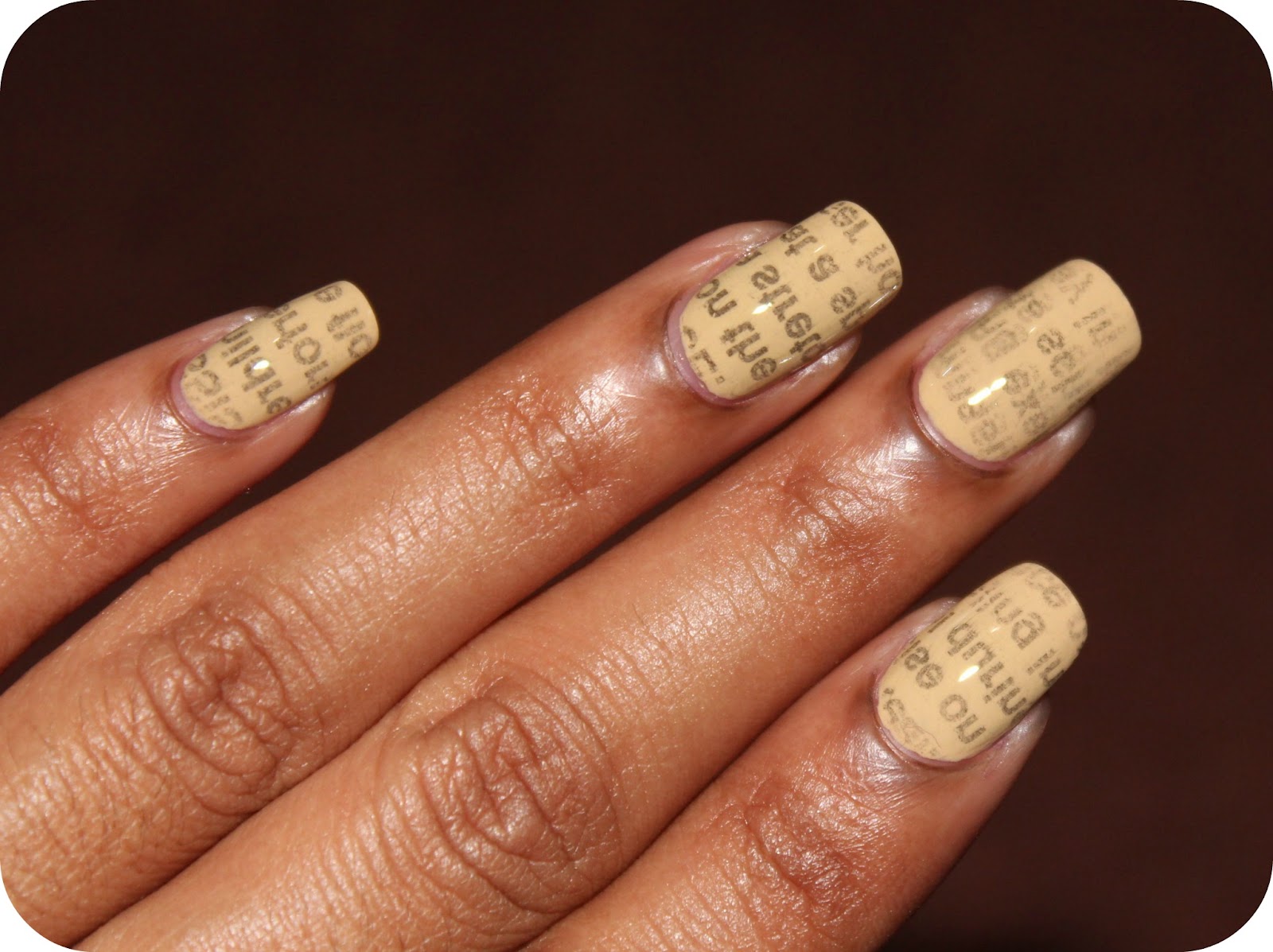 How To Do Newspaper Nails With Water