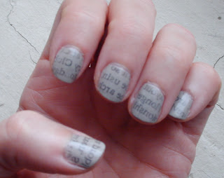 How To Do Newspaper Nails Without Alcohol