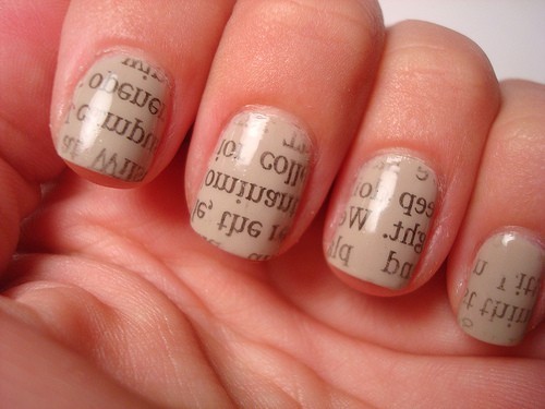 How To Do Newspaper Nails Yahoo