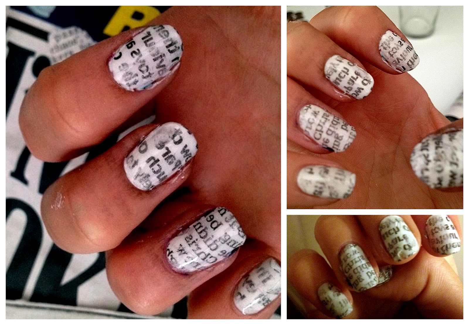 How To Make Newspaper Nails Darker