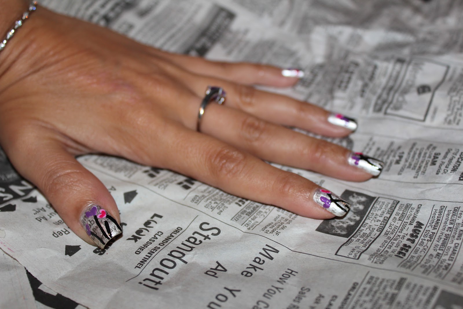 How To Make Newspaper Nails Darker