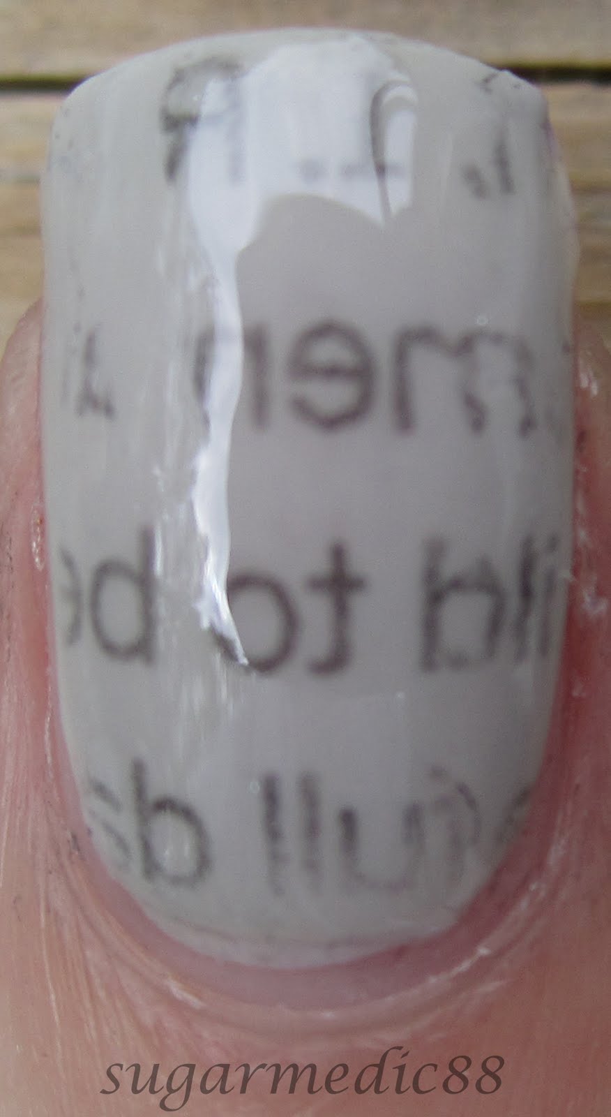 How To Make Newspaper Nails With Mouthwash