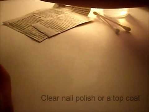 How To Make Newspaper Nails With Mouthwash