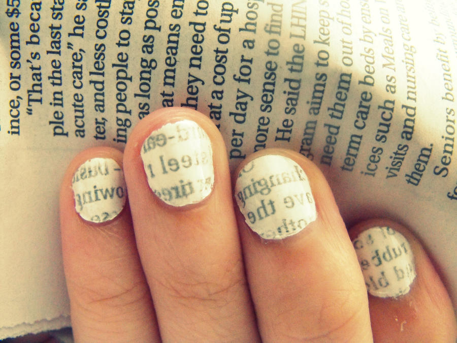 How To Make Newspaper Nails With Water