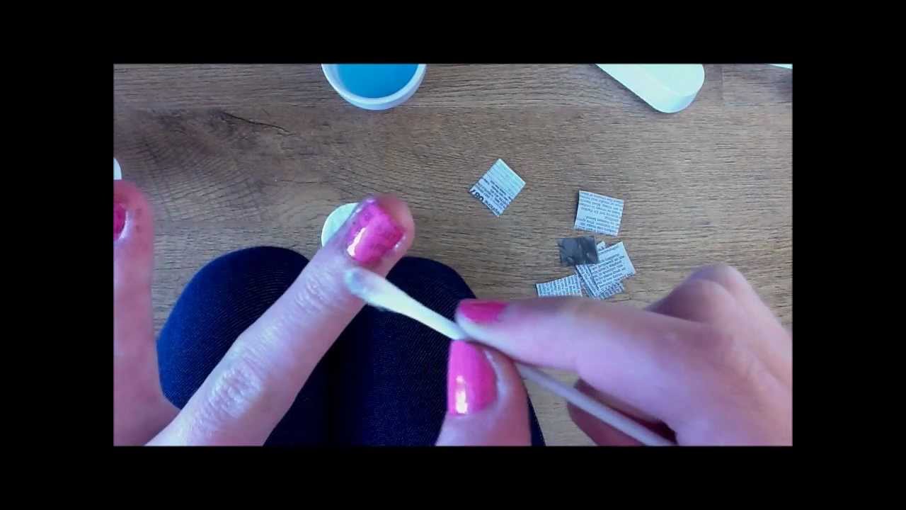 How To Make Newspaper Nails Without Alcohol