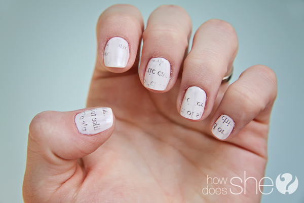 How To Make Newspaper Nails Without Newspaper