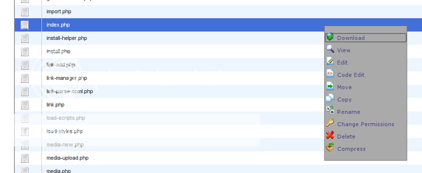 Index.php File Permissions