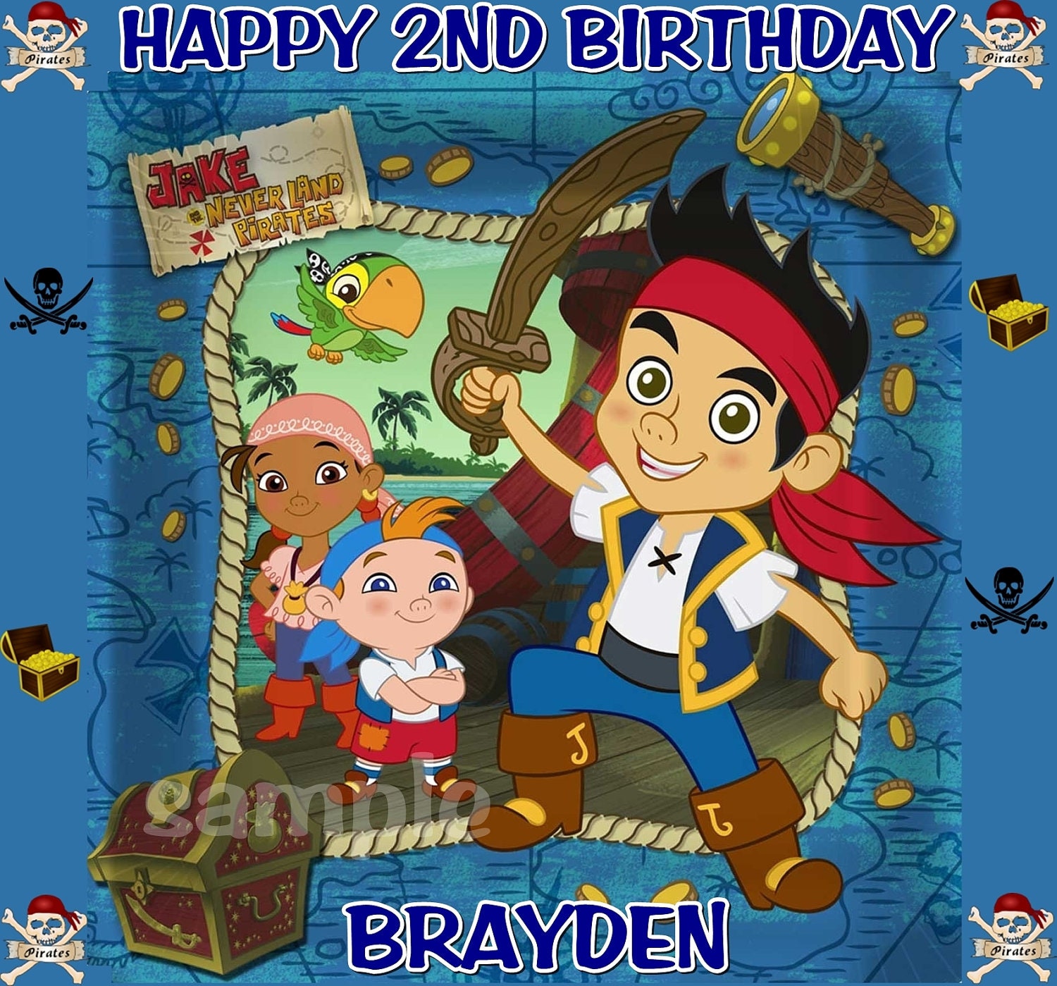 Jake And The Neverland Pirates Birthday Cake