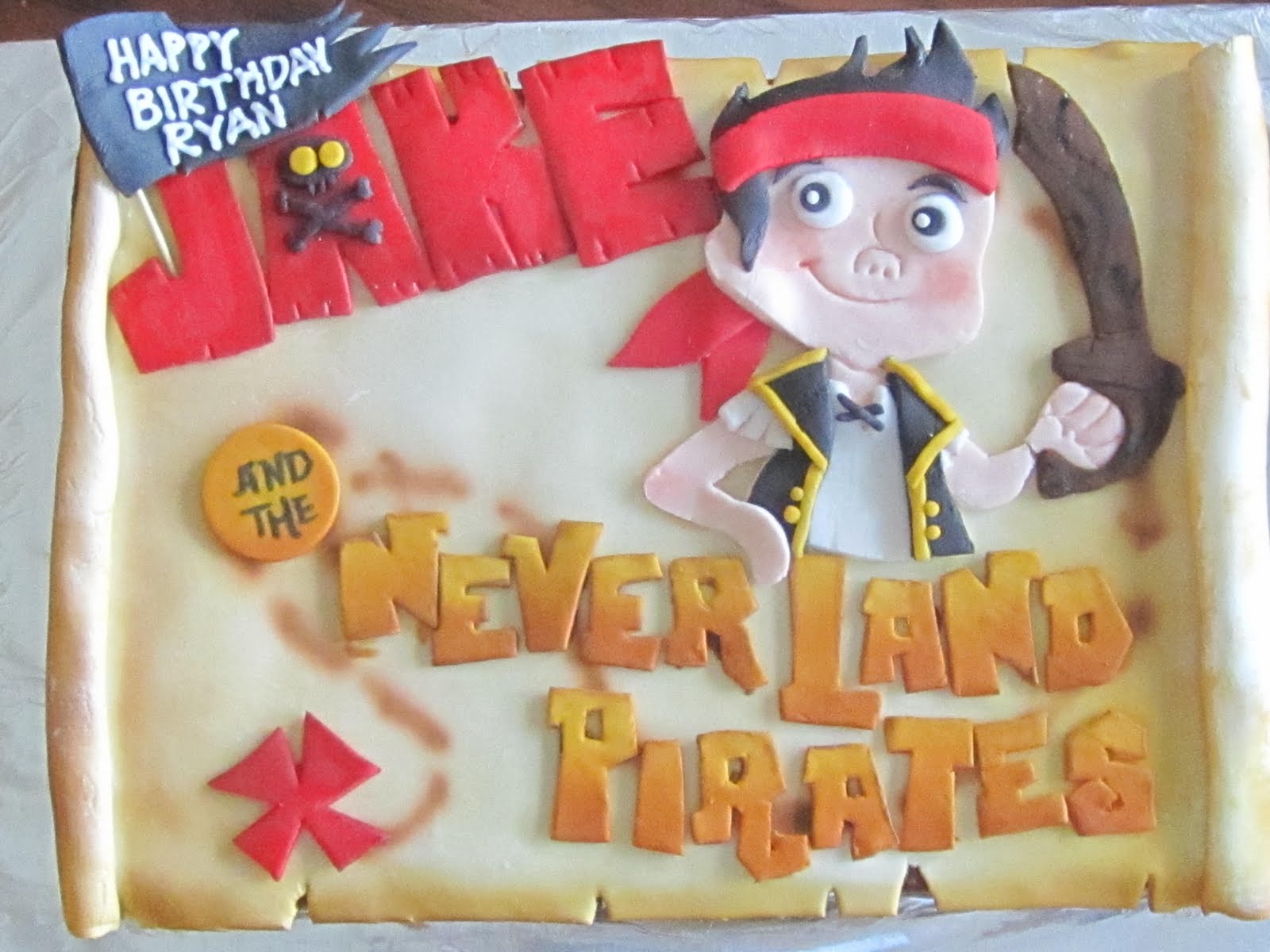 Jake And The Neverland Pirates Birthday Cake Pan