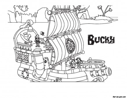 Jake And The Neverland Pirates Coloring Pages Bucky