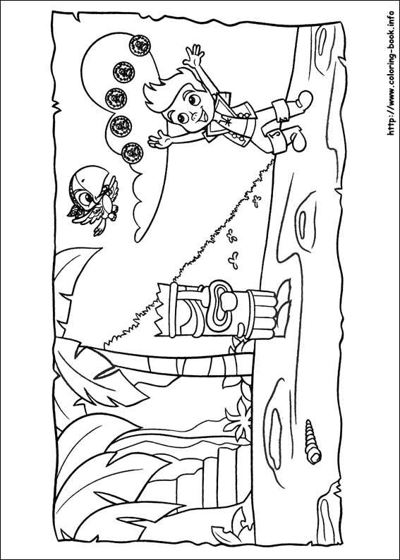 Jake And The Neverland Pirates Coloring Pages Free