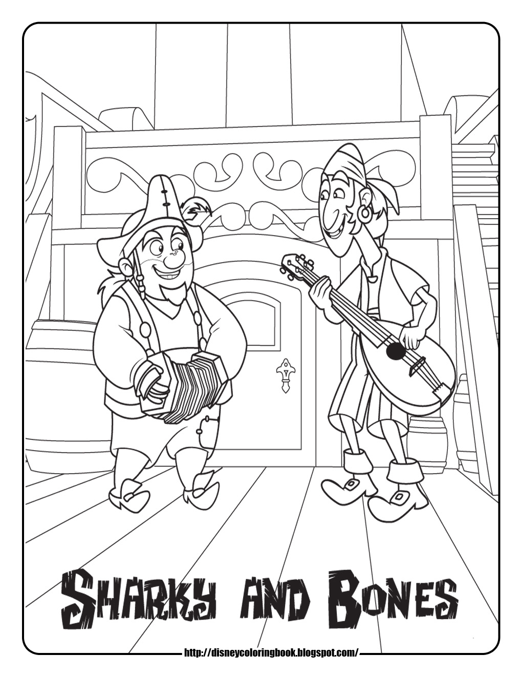 Jake And The Neverland Pirates Coloring Pages To Print